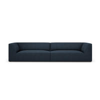 SOFA Ruby aus strukturiertem Stoff marineblau 4 Sitzplätze - Blau, Textil (302/69/93cm) - Micadoni