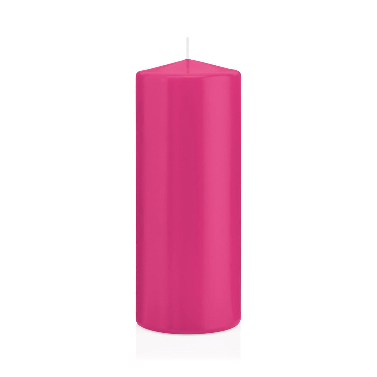 STUMPENKERZEN Pink Ø 78 x 200 mm, 8 Stück - Pink, Paraffin (8/20cm) - Wiedemann Kerzen