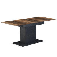 ESSTISCH BOSCO 120-160/80/76 cm - Anthrazit/Sonoma Eiche, Holzwerkstoff (80/120/76cm) - B&D Home