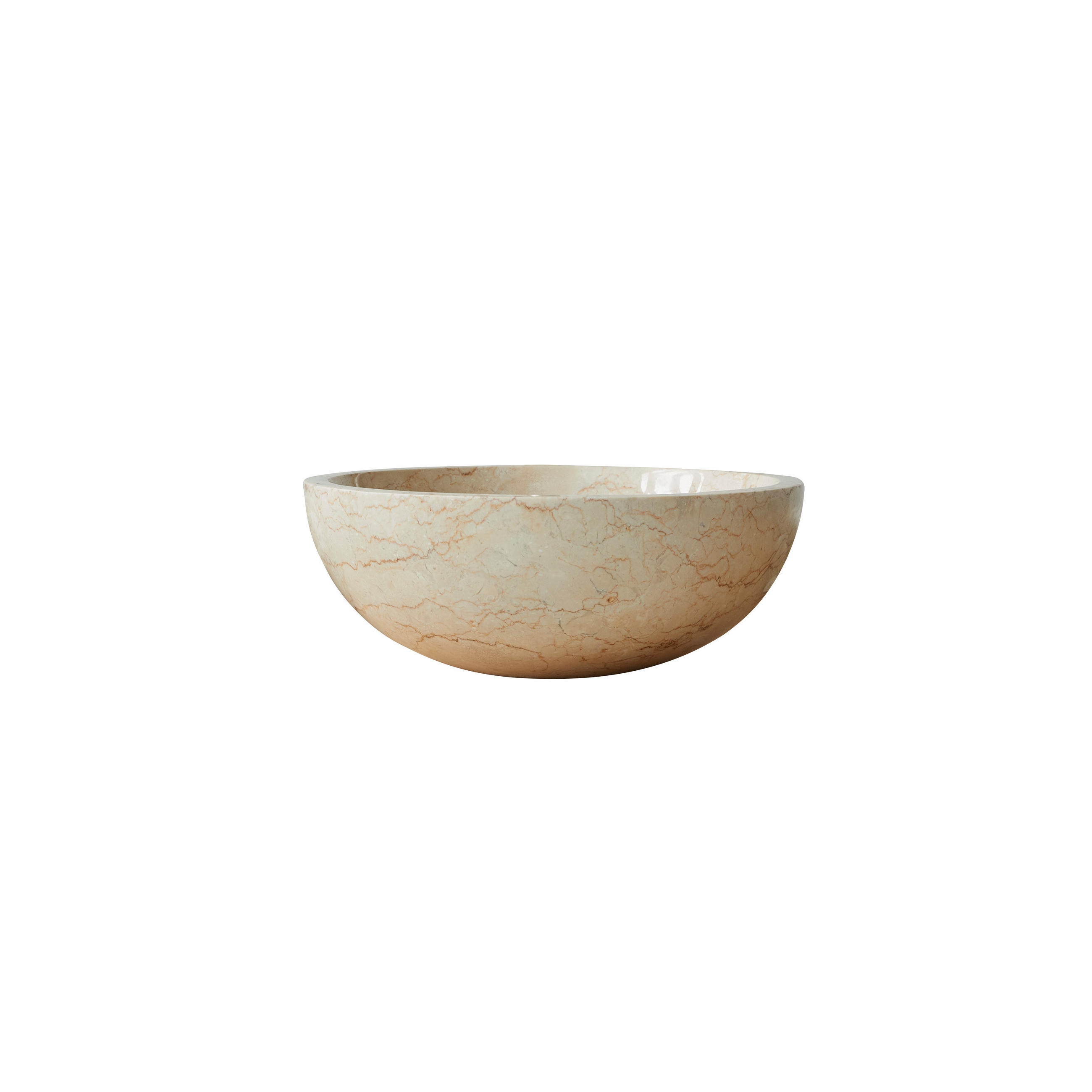 Tikamoon Waschbecken Beige 40x15x40 cm