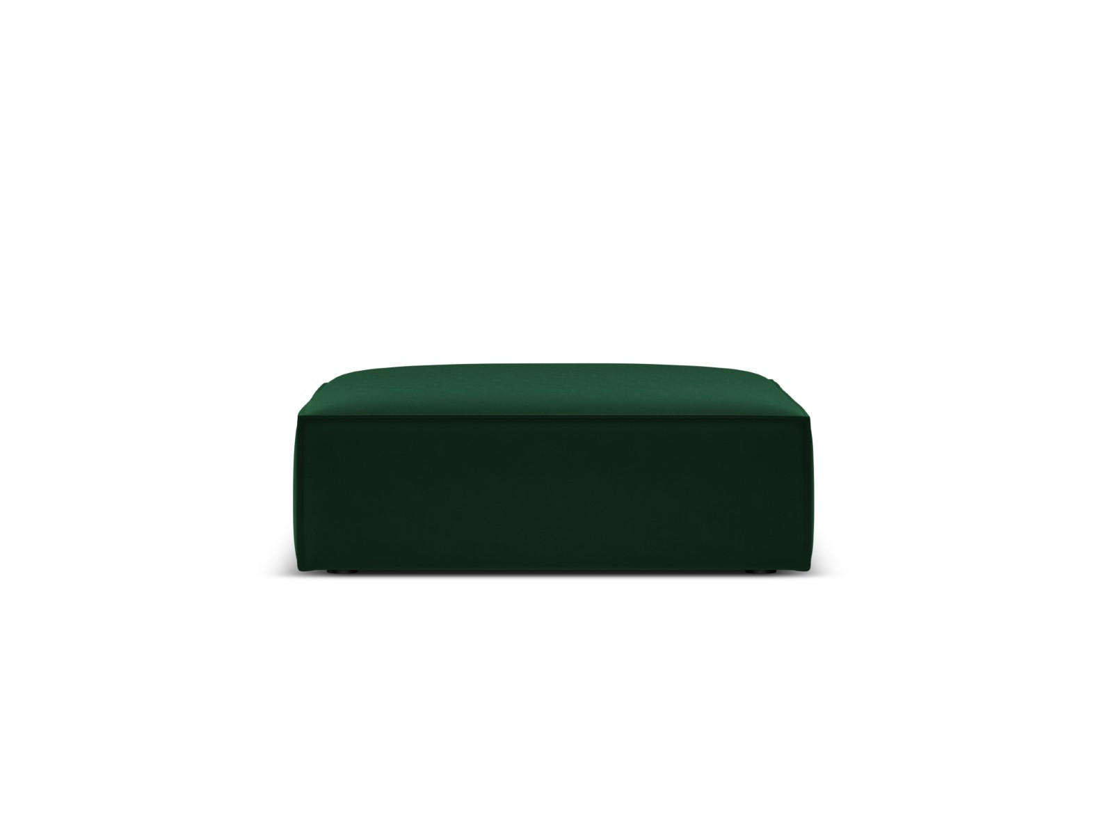 POUF Kaelle aus Samt flaschengrün - Grün, Textil (80/38/100cm) - Micadoni