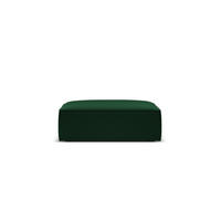 POUF Kaelle aus Samt flaschengrün - Grün, Textil (80/38/100cm) - Micadoni
