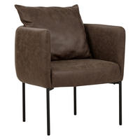 SESSEL Kunstleder Dunkelbraun Malmos - Dunkelbraun, Kunststoff (62/68/62cm) - Beliani