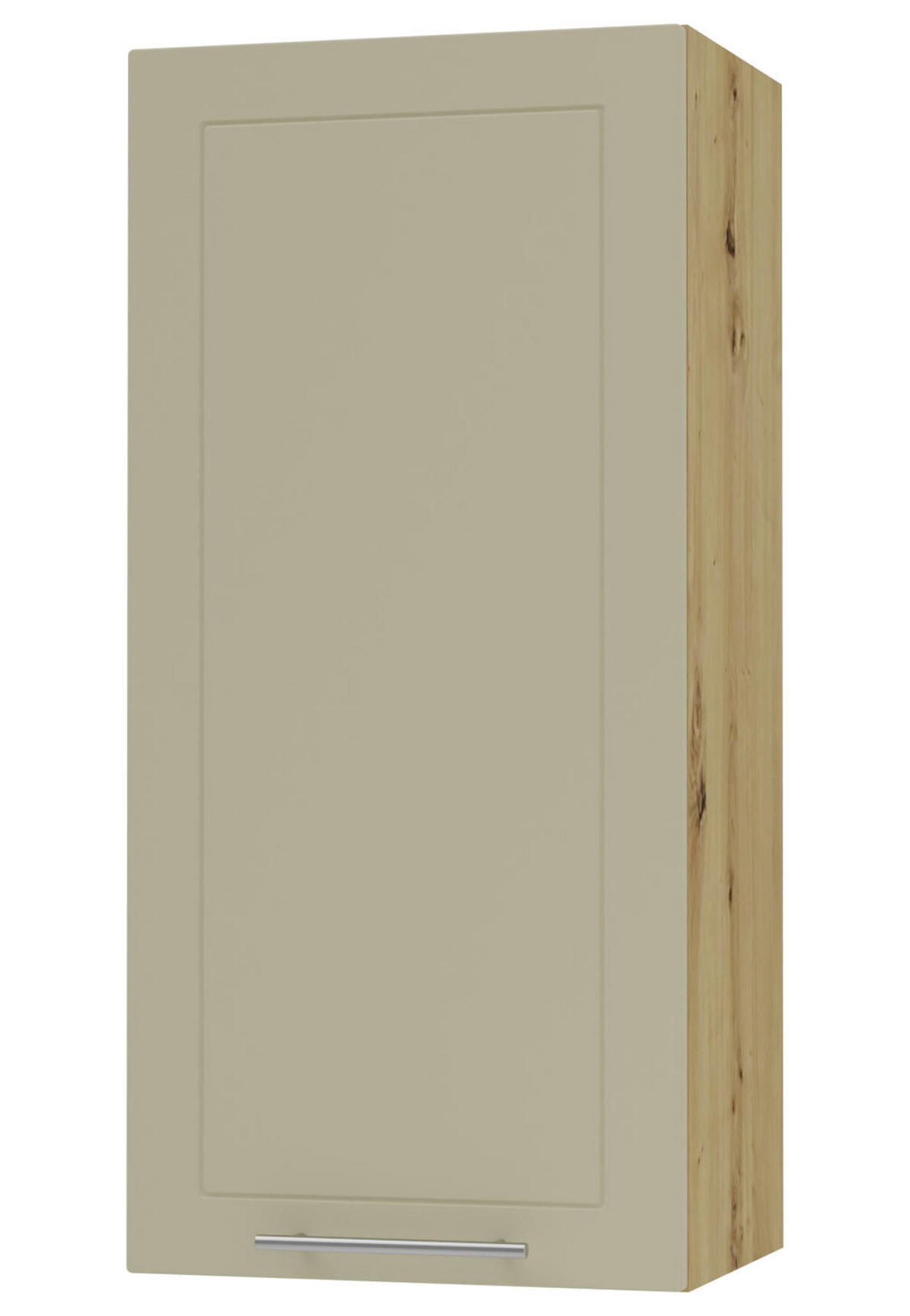 KÜCHENHÄNGESCHRANK Kvantum W4/45 Vanille Matt / Eiche Artisan Matt 45 / 32,5 / 96cm - Creme/Eiche Artisan, Holz/Holzwerkstoff (45/96/32.5cm) - Feldmann-Wohnen