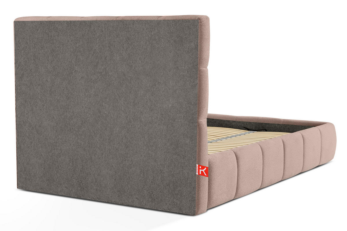 POLSTERBETT ALTOS Bouclé, rosa - Rosa, Holz/Holzwerkstoff (140/200cm) - KONSIMO®
