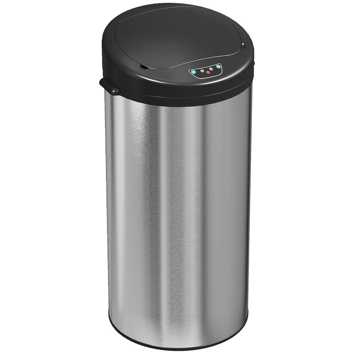 MÜLLEIMER DE-17668 30L Edelstahl mit Sensor & Soft-Close Silber - Silberfarben, Metall (30/68/32cm) - ComfortXL