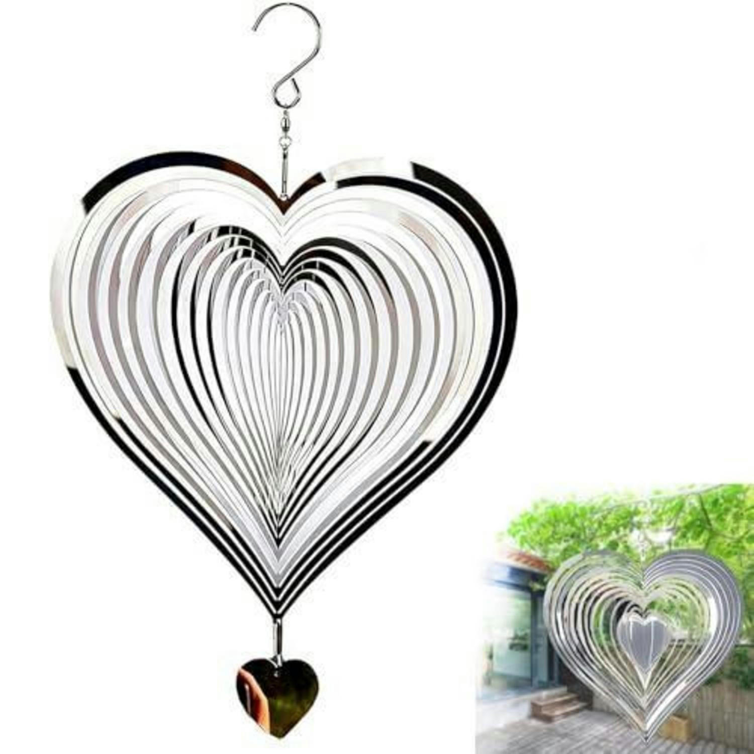 XXXLutz Windspiel Silber 15x15x15 cm