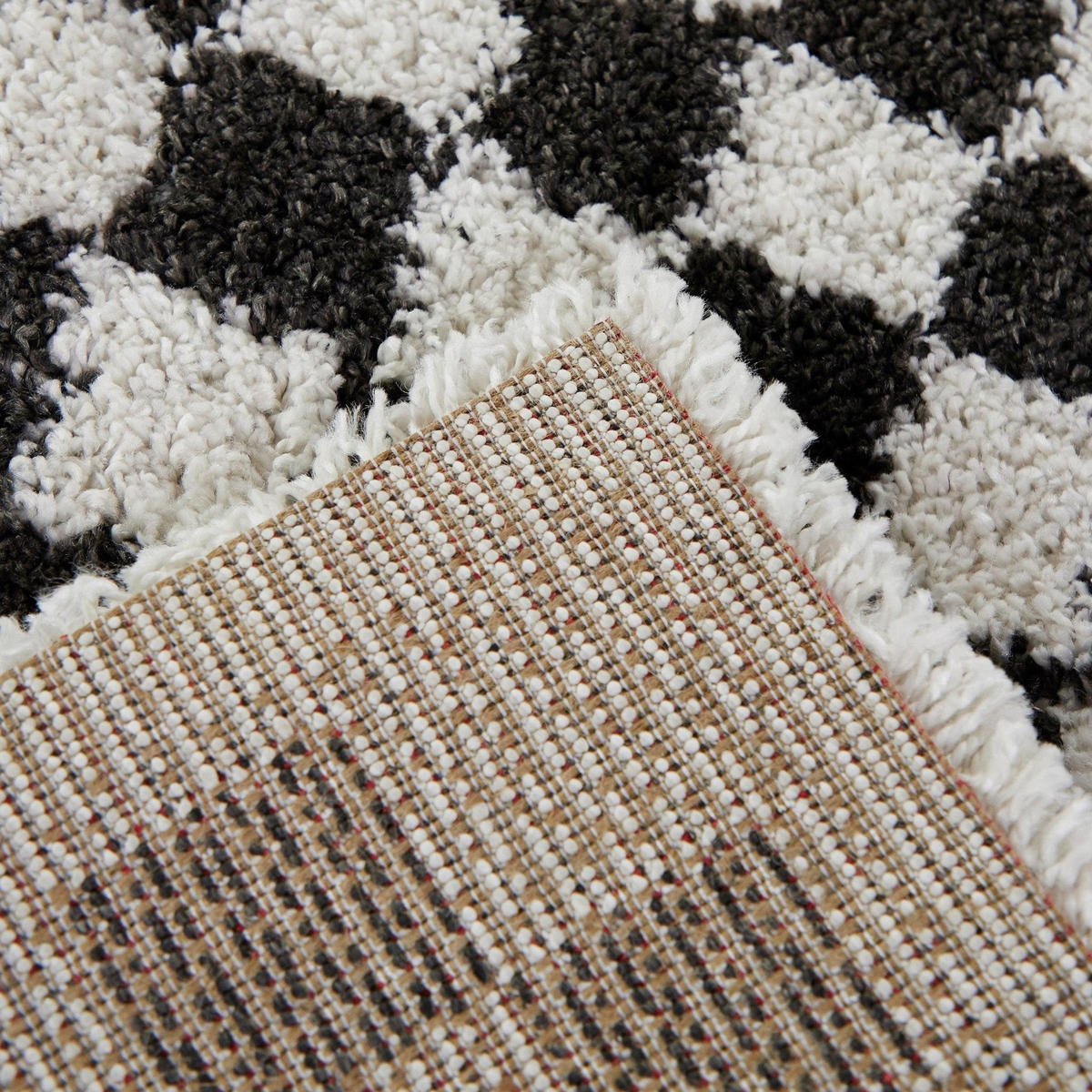 TEPPICH weich komfortabel schwarz schwarz - Schwarz, Textil (120/170cm) - AFK Living