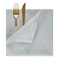 STOFFSERVIETTE Metronomy - Hellblau, Textil (42/42cm) - Butlers