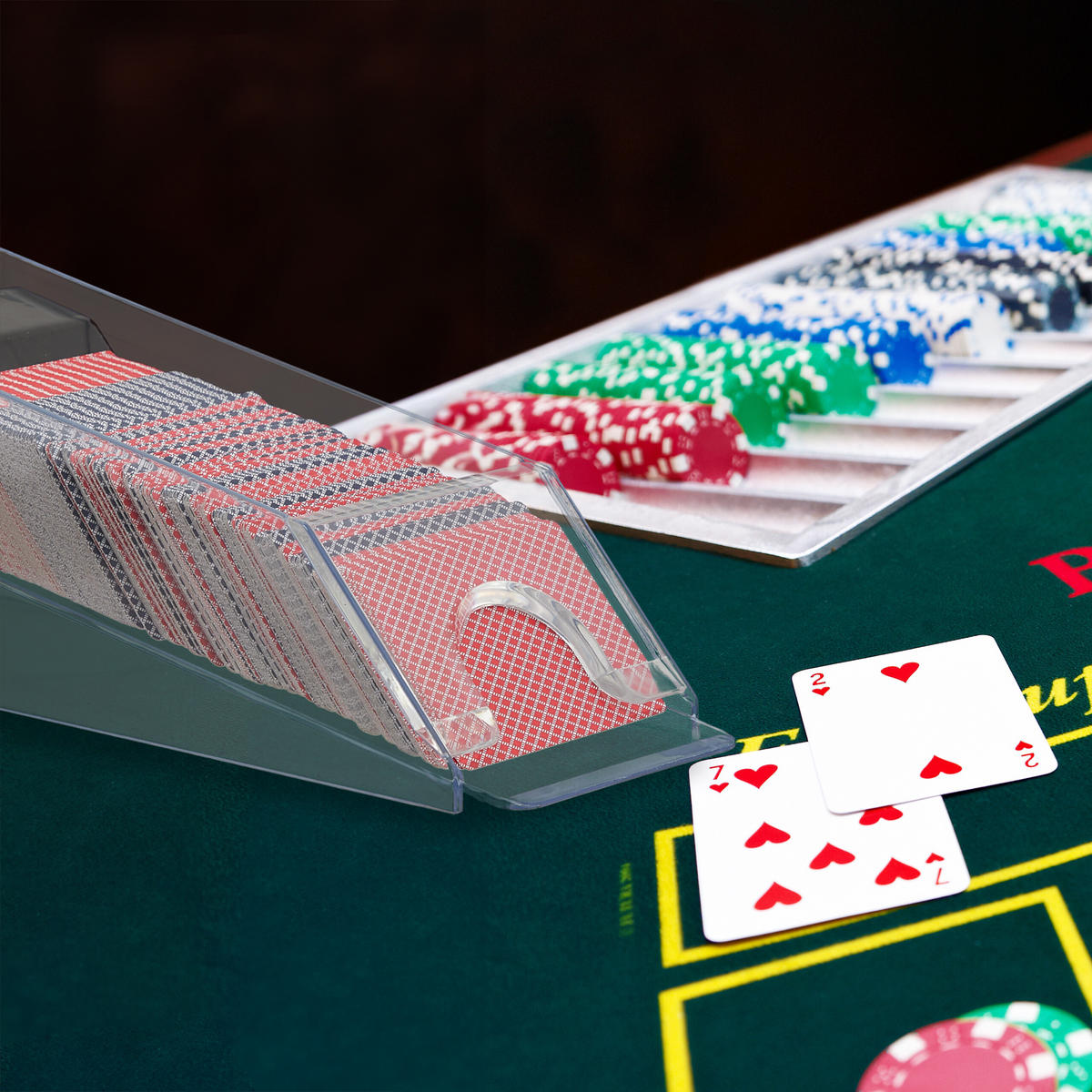 KARTENSCHLITTEN - Transparent, Kunststoff/Metall (10/29cm) - Relaxdays