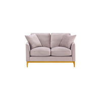 ZWEISITZER-SOFA Linara-Velluto 14 - Lila, Holz/Textil (141/91/95cm)