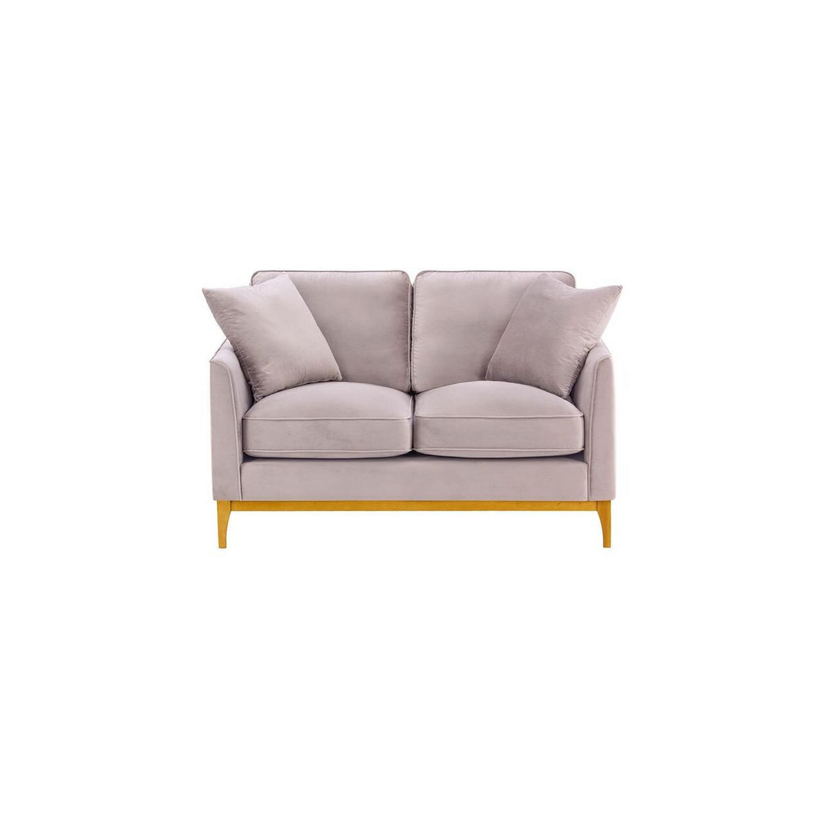 ZWEISITZER-SOFA Linara-Velluto 14 - Lila, Holz/Textil (141/91/95cm)