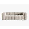 SOFA Lupine aus Samt beige 3 Sitzplätze - Beige, Textil (95/70/230cm) - Micadoni