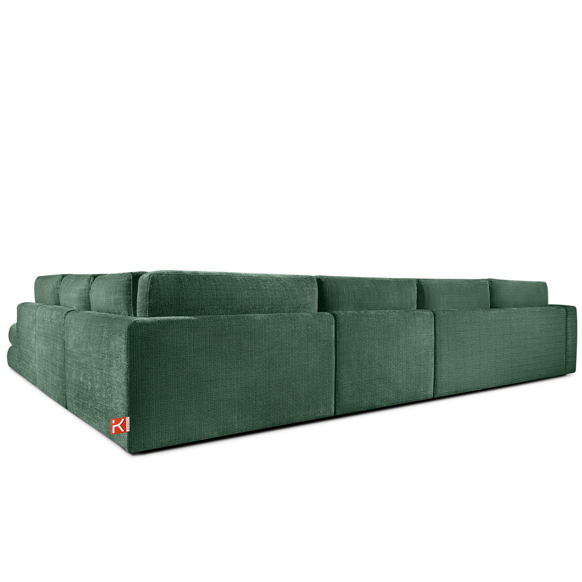 ECKSOFA XL links VERUS - Grün, Holz/Holzwerkstoff (377/328cm) - KONSIMO®