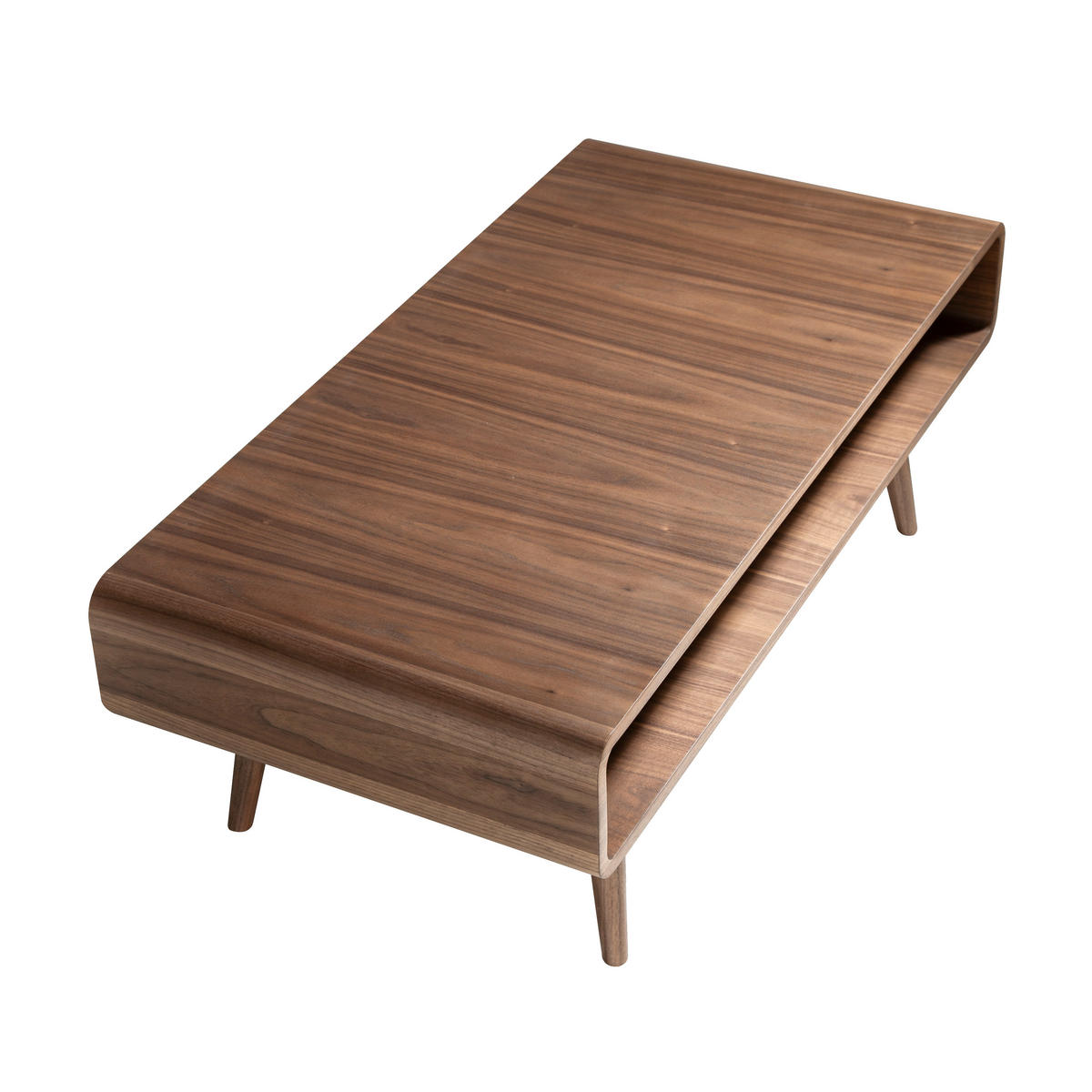 COUCHTISCH Rechteckiger Couchtisch aus Nussbaumholz 120/60/43 cm - Nussbaumfarben, Holz (60/120/43cm) - ANGEL CERDA