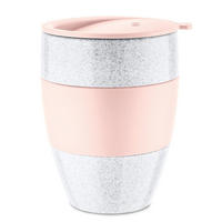 THERMOBECHER Aroma To Go Organic pink 400 ml 9,5/9/12 cm - Rosa, Kunststoff (0.4L) - KOZIOL
