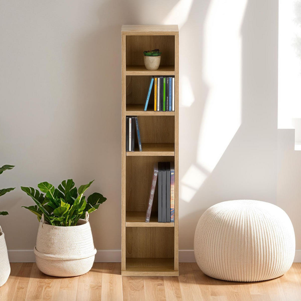 CD/DVD REGAL MELODIE Sonoma Eiche - Sonoma Eiche, Holzwerkstoff (21/88/20cm) - IDIMEX