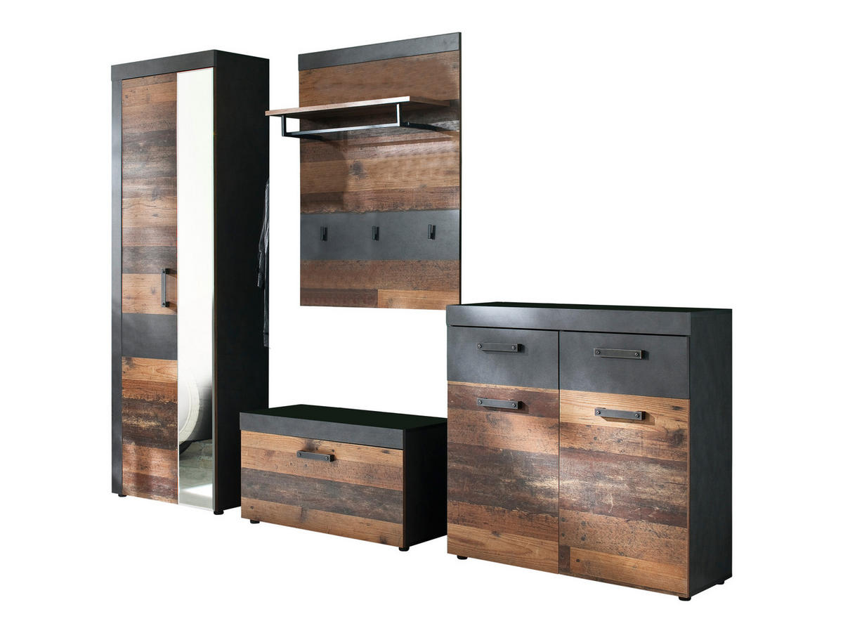 GARDEROBE Braun - Braun, Holzwerkstoff (265/192/37cm) - ebuy24