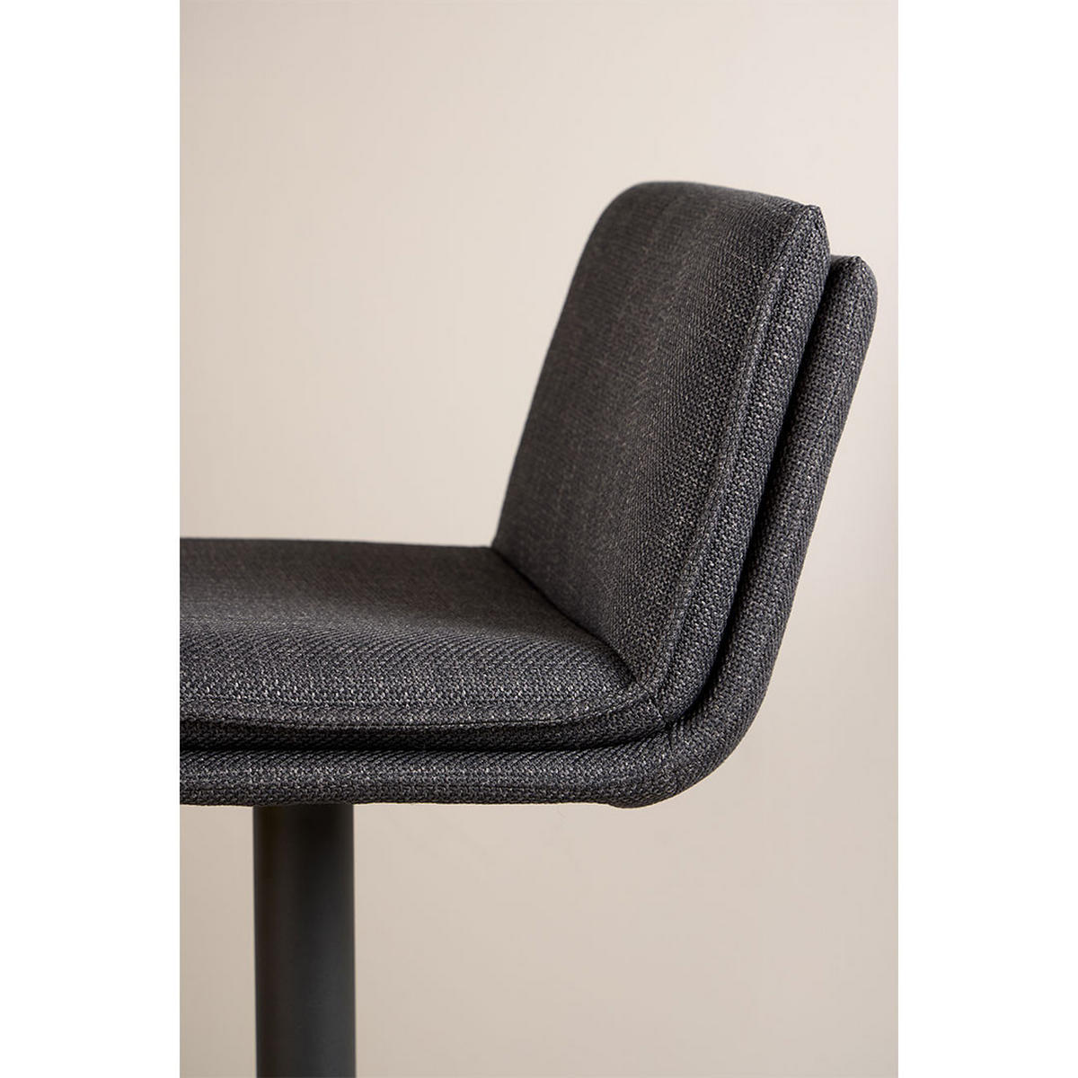 BARHOCKER, Flynn, Stühle Grau, Stoff, 44 x 53 x 107 cm - Grau, Textil/Metall (44/107/53cm) - ebuy24