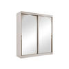 SCHIEBETÜRENSCHRANK Modin 180 - Kaschmir/Goldfarben, Holzwerkstoff/Kunststoff (180/216/65cm) - MIRJAN24