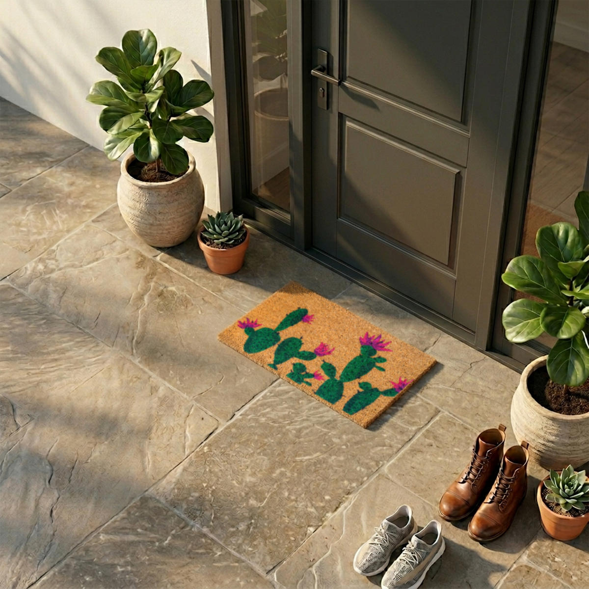 ROHOŽ - viacfarebná, textil/plast (60/40cm) - Relaxdays