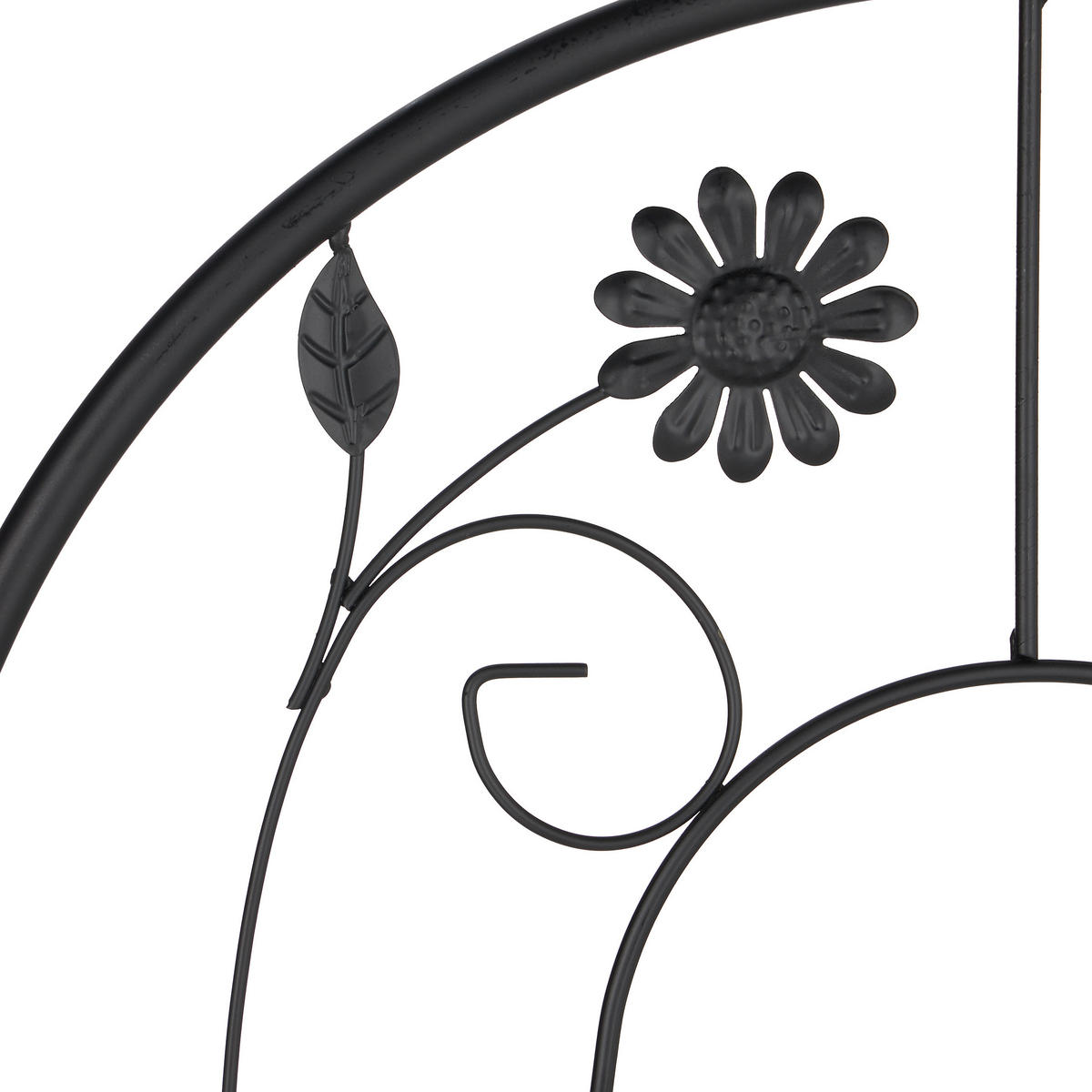 2XRANKGITTER - Schwarz, Metall (50/200/1.5cm) - Relaxdays