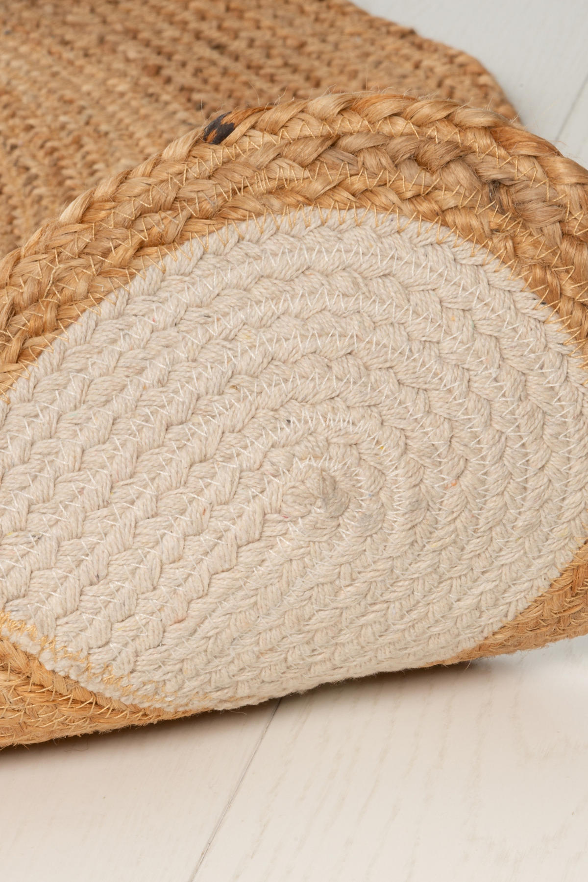 JUTE-TEPPICH Teddybär Ø 120 cm - Braun, Naturmaterialien (120/127cm)