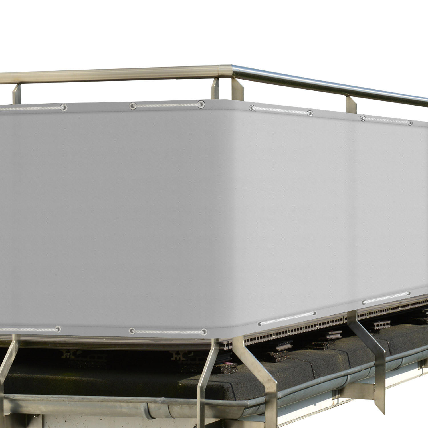 BALKONUMSPANNUNG SolVision PB2 90/300 cm Grau PE - Grau, Kunststoff (300/90cm) - Sol Royal