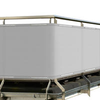 BALKONUMSPANNUNG SolVision PB2 90/300 cm Grau PE - Grau, Kunststoff (300/90cm) - Sol Royal