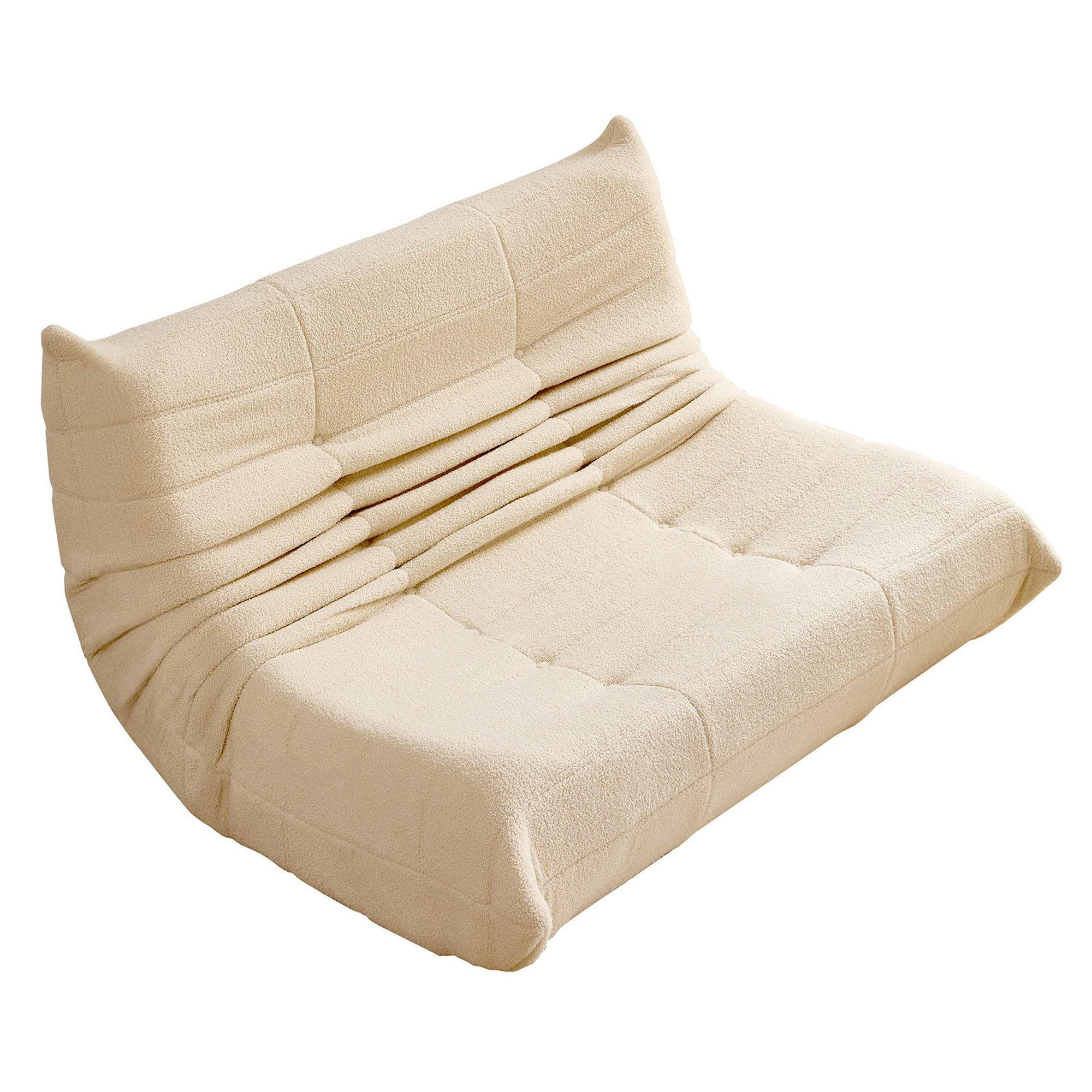 STILVORA SEDACÍ VAK v béžové barvě, relaxační křeslo Indoor Lazy Sofa s vysoce elastickou pěnou, snadno přemístitelné