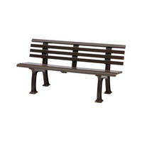 GARTENBANK Antigua 3 Sitzer Braun 74 x 150 x 54 cm Witterungskunststoff & UV Beständiger Kunststoff - Braun, Kunststoff (150/74/54cm) - PROREGAL