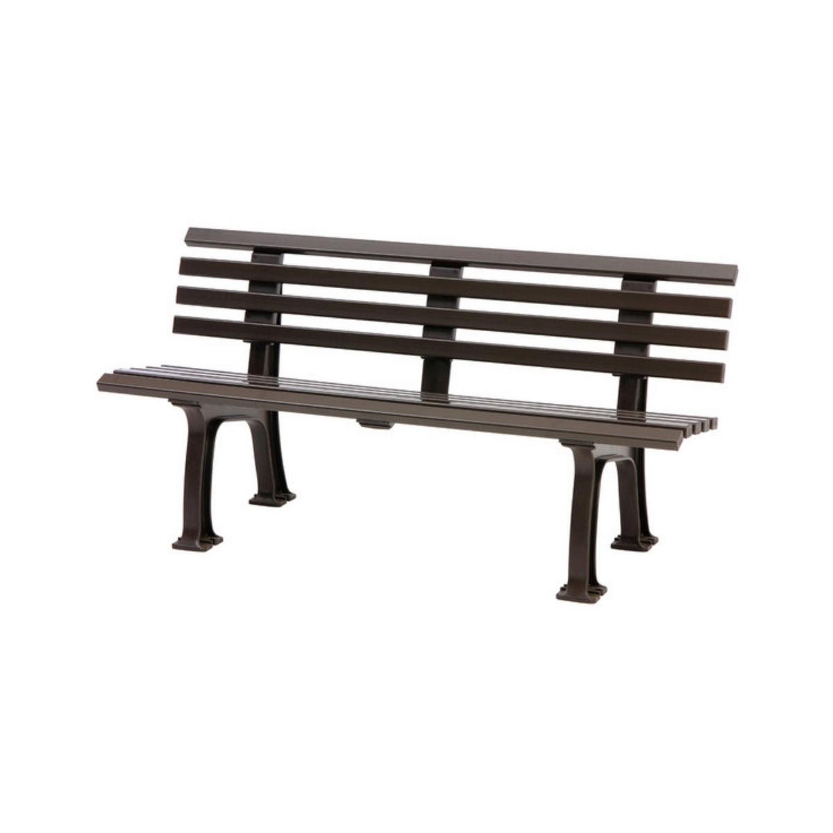 GARTENBANK Antigua 3 Sitzer Braun 74 x 150 x 54 cm Witterungskunststoff & UV Beständiger Kunststoff - Braun, Kunststoff (150/74/54cm) - PROREGAL