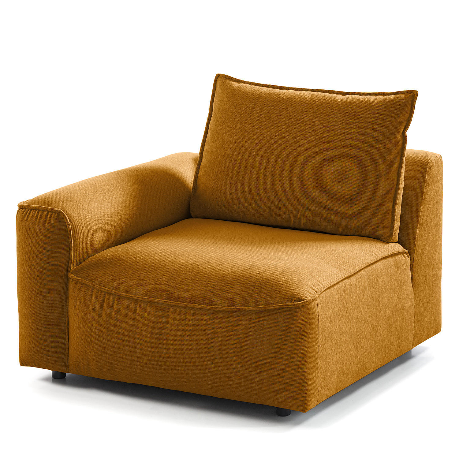 MODULSESSEL - Orange, Holz/Textil (104/82/99cm) - home24