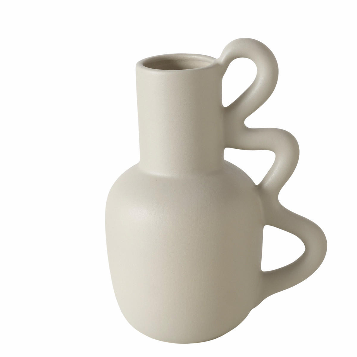 VASE Ton matt Reves 24 cm - Beige, Keramik (23.7cm) - Boltze Home