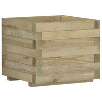 HOCHBEET 50/50/40 Cm Holz Quadratisch - Braun, Holz (50/40/50cm) - vidaXL