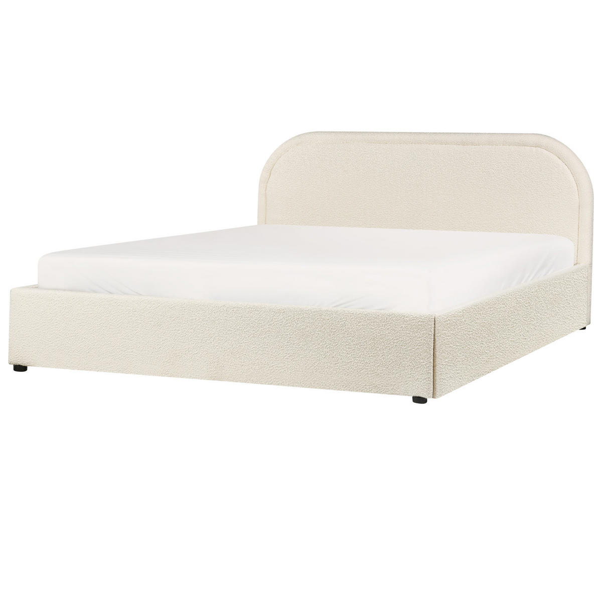 POLSTERBETT 160/200 cm Beige Quillien - Beige, Textil (160/200cm) - Beliani