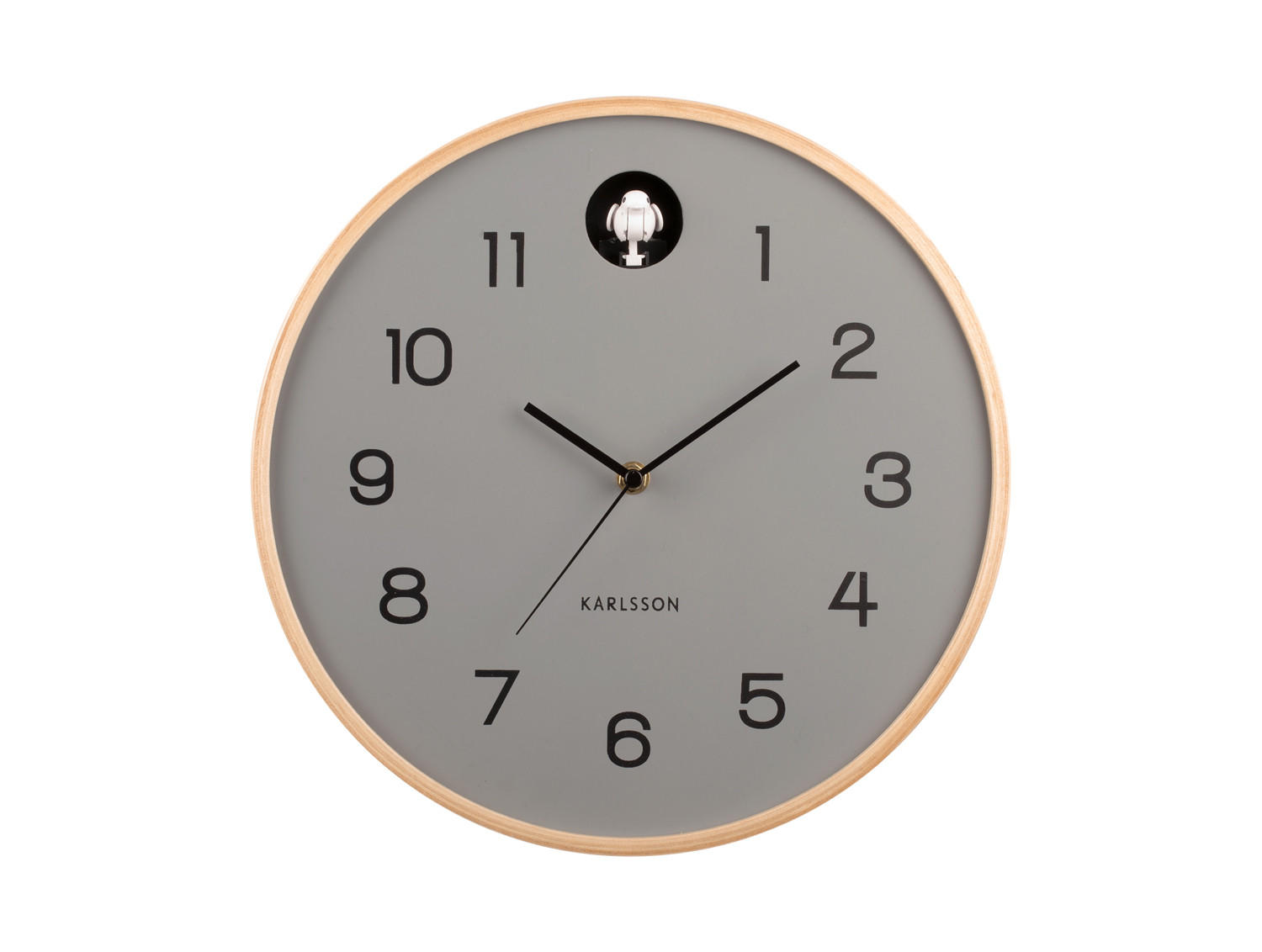 Karlsson Wanduhr Grau 31.5x31.5x2 cm