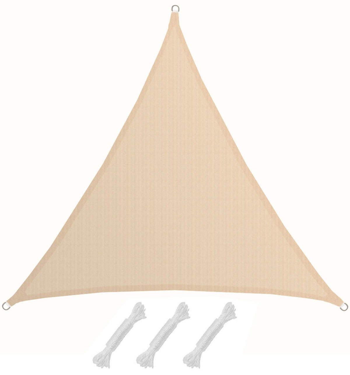 SONNENSEGEL Luftdurchlässig 500 cm Beige - Beige, Kunststoff (500/500cm) - Amanka