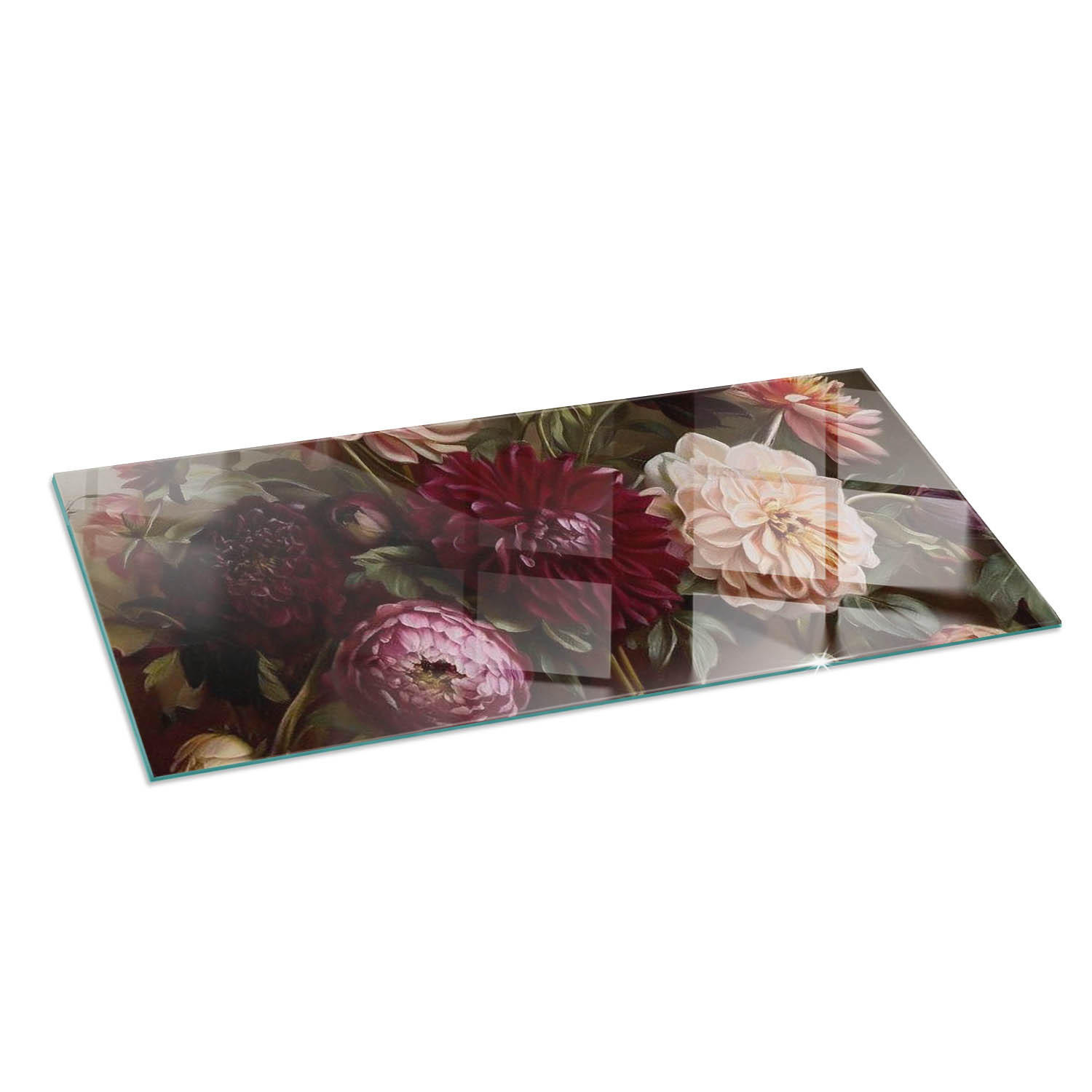 ArtPrintCave Glasplatte Weinrot 125x50x0.4 cm