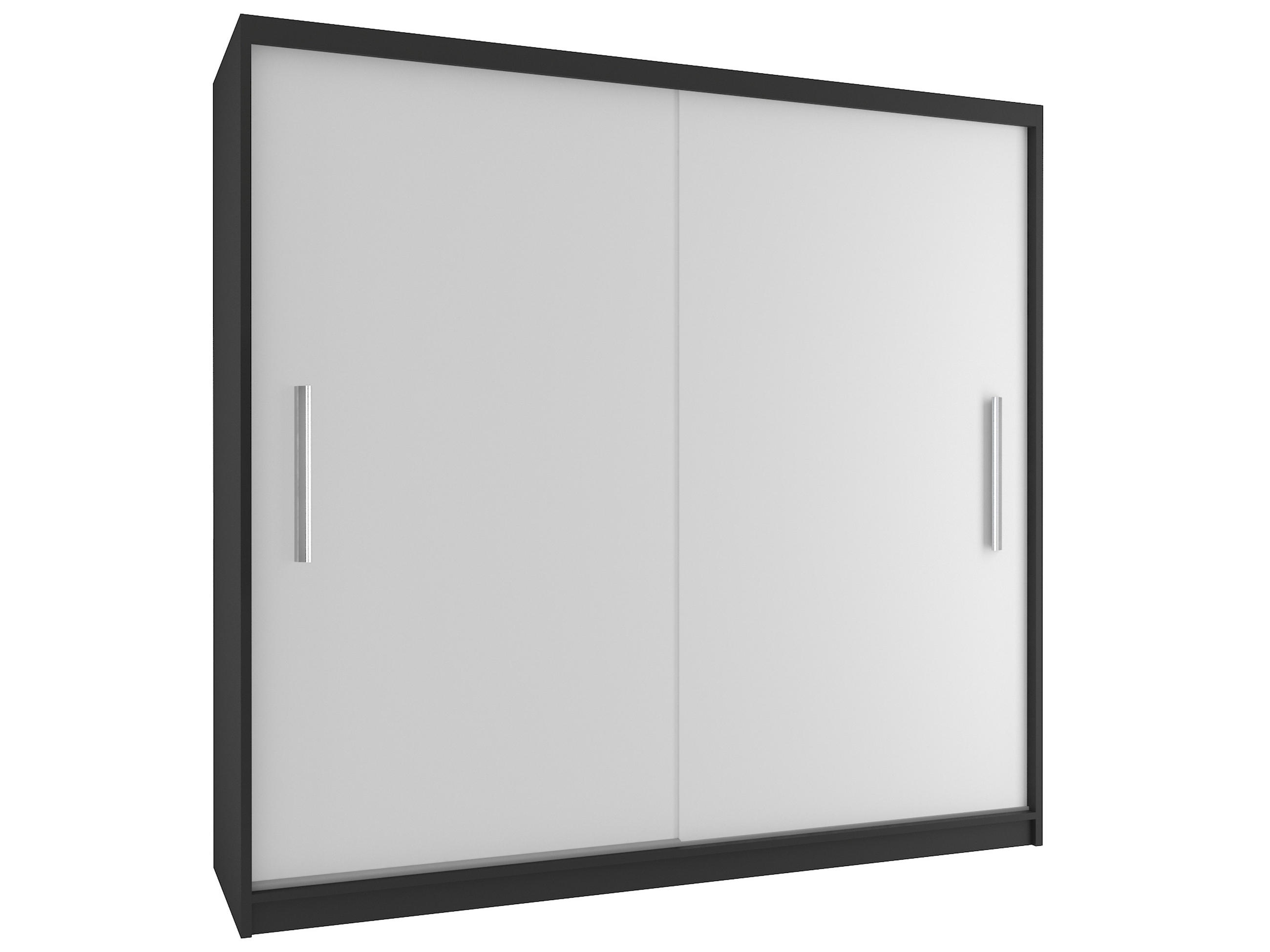 B BELINI GROUP POSUVNÁ SKŘÍŇ Verona SI, Černá/Bílá Mat, 200 cm