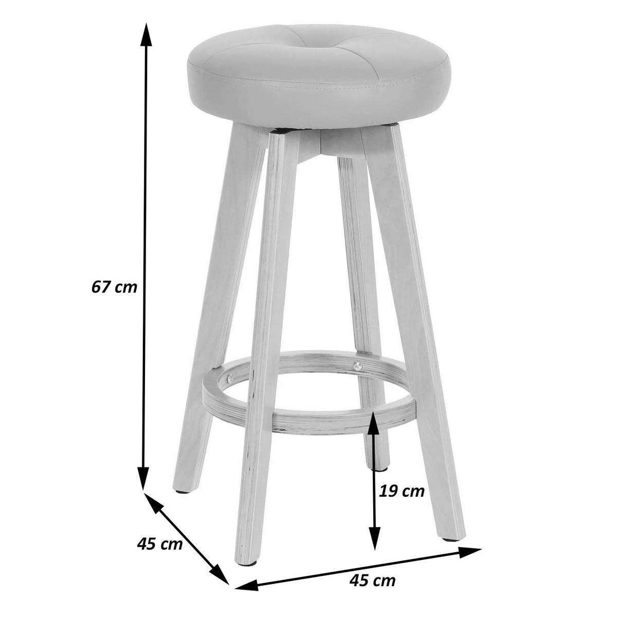BARHOCKER Bordeaux 2er-Set - Bordeaux, Holz (45/67/45cm) - MCW