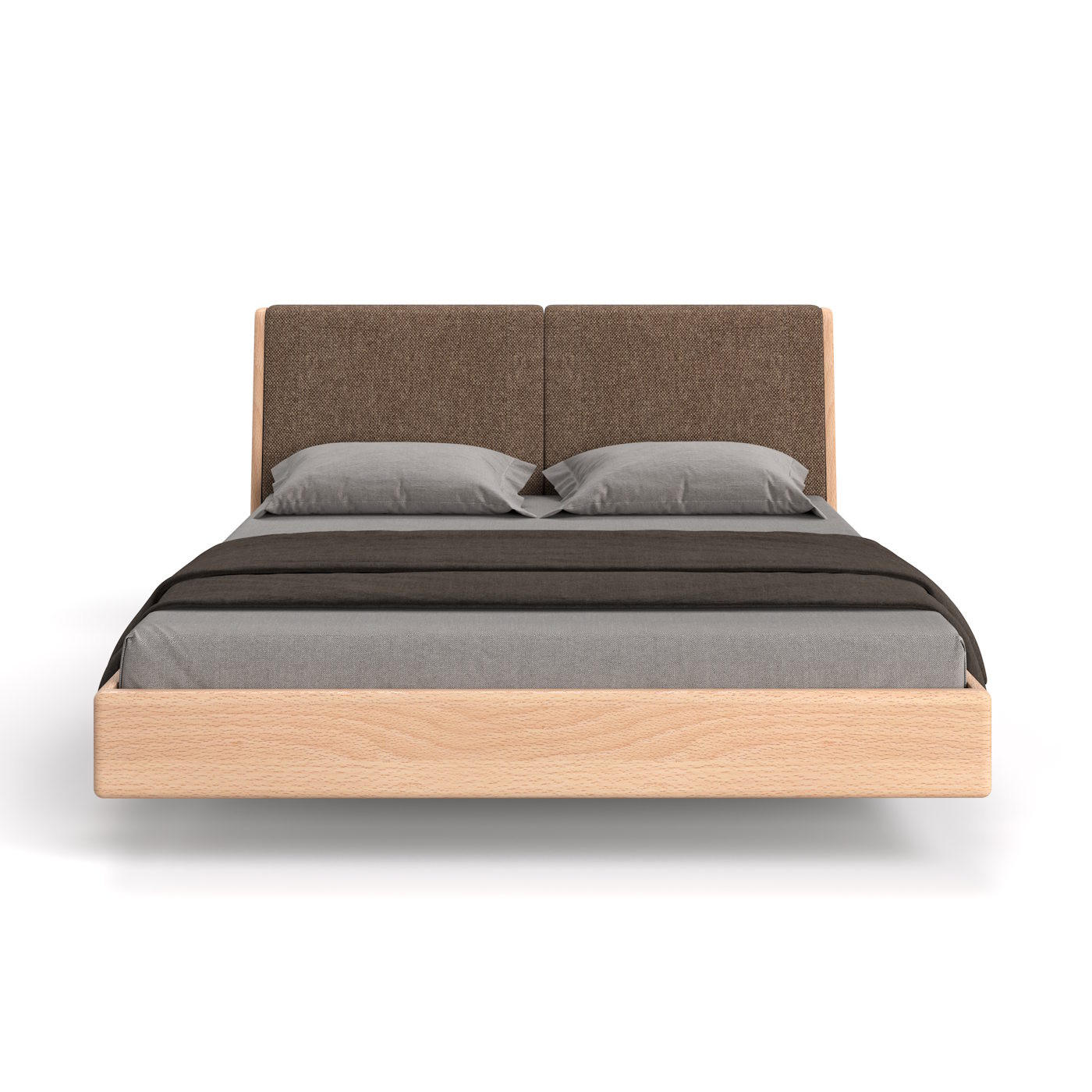 MASSIVHOLZBETT Lumo aus Buche 200x220 cm, Storm 18 - Buchefarben/Naturfarben, Holz (200/220cm) - Danzz