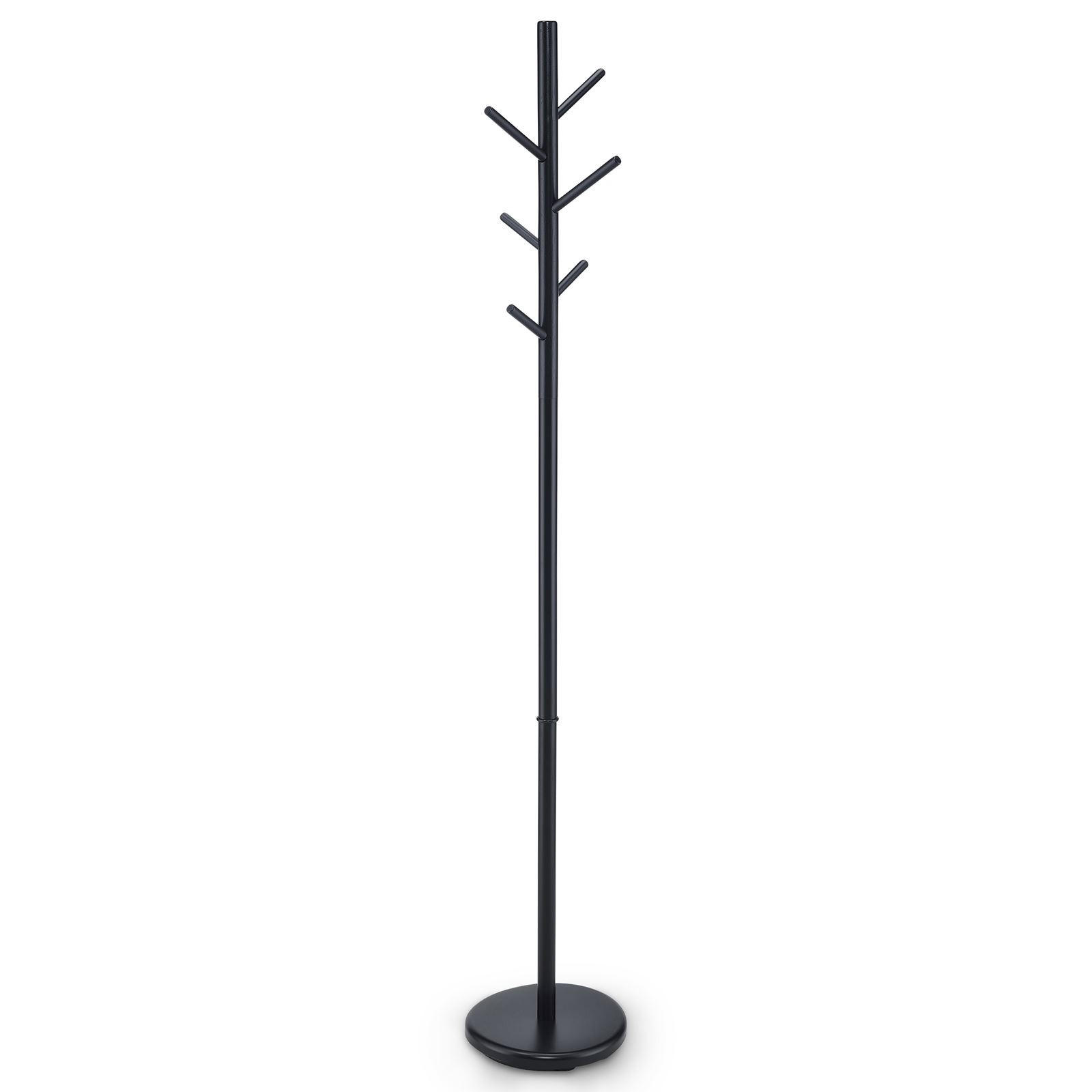 Idimex Kleiderständer Schwarz, Schwarz 28x171x28 cm