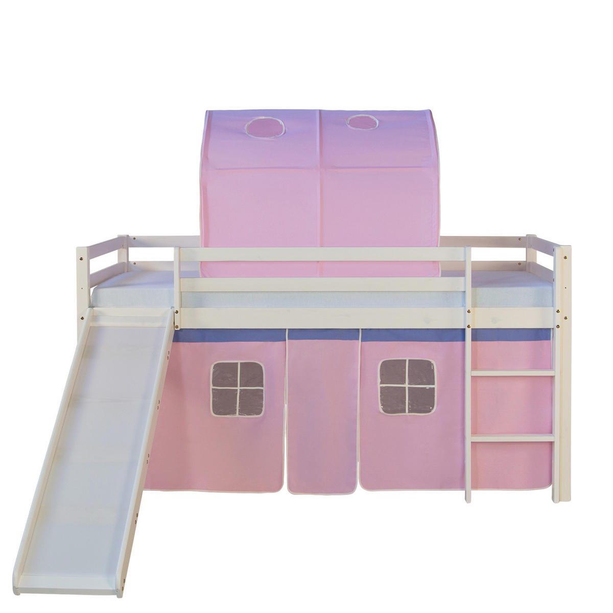 HOCHBETT Tunnel 90/200 cm Rosa - Weiß/Rosa, Holz (90/200cm) - Homestyle4u