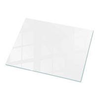 TISCHPLATTE 80x60 cm Glatte Weiße Oberfläche - Weiß Hochglanz/Weiß, Glas (80/60/0.4cm) - TULUP