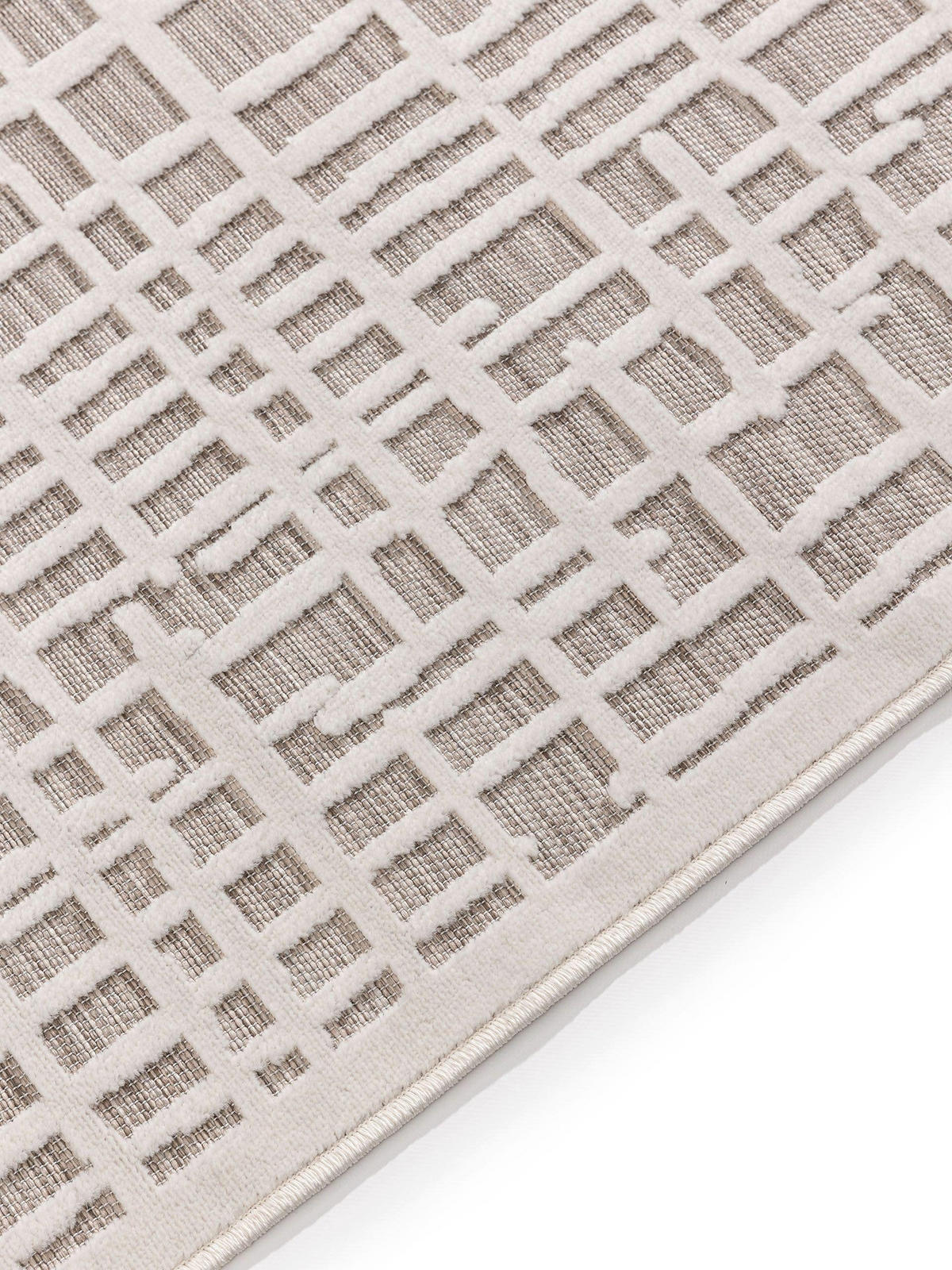 Outdoorläufer Flora Beige 80x300 cm - Creme, Kunststoff (80/300cm) - benuta