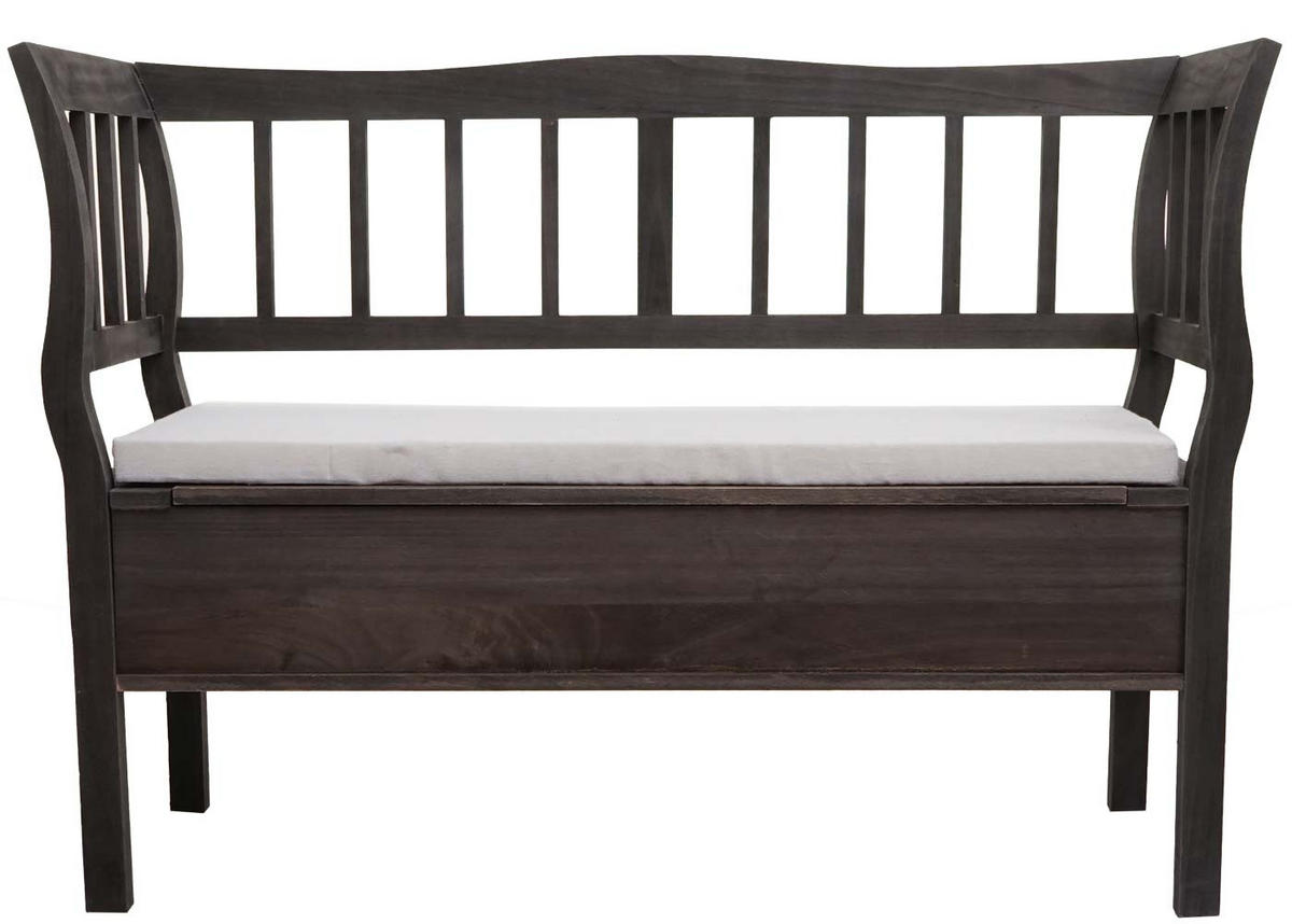 SITZBANK STAUFACH SHABBY-LOOK Grau, Braun - Braun/Grau, Holz (119/85/40cm) - MCW