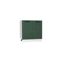 SPÜLENUNTERSCHRANK D80ZL P/L - ARVION - Praktische Küchenlösung - Grün, Holz/Metall (80/82/52.4cm) - ROYAL24_MARKT
