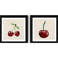 POSTER Set Mit 2 Obst Kinderdeko 20X20cm Rahmenlos - Klar, Papier (20/5/20cm) - Nacnic