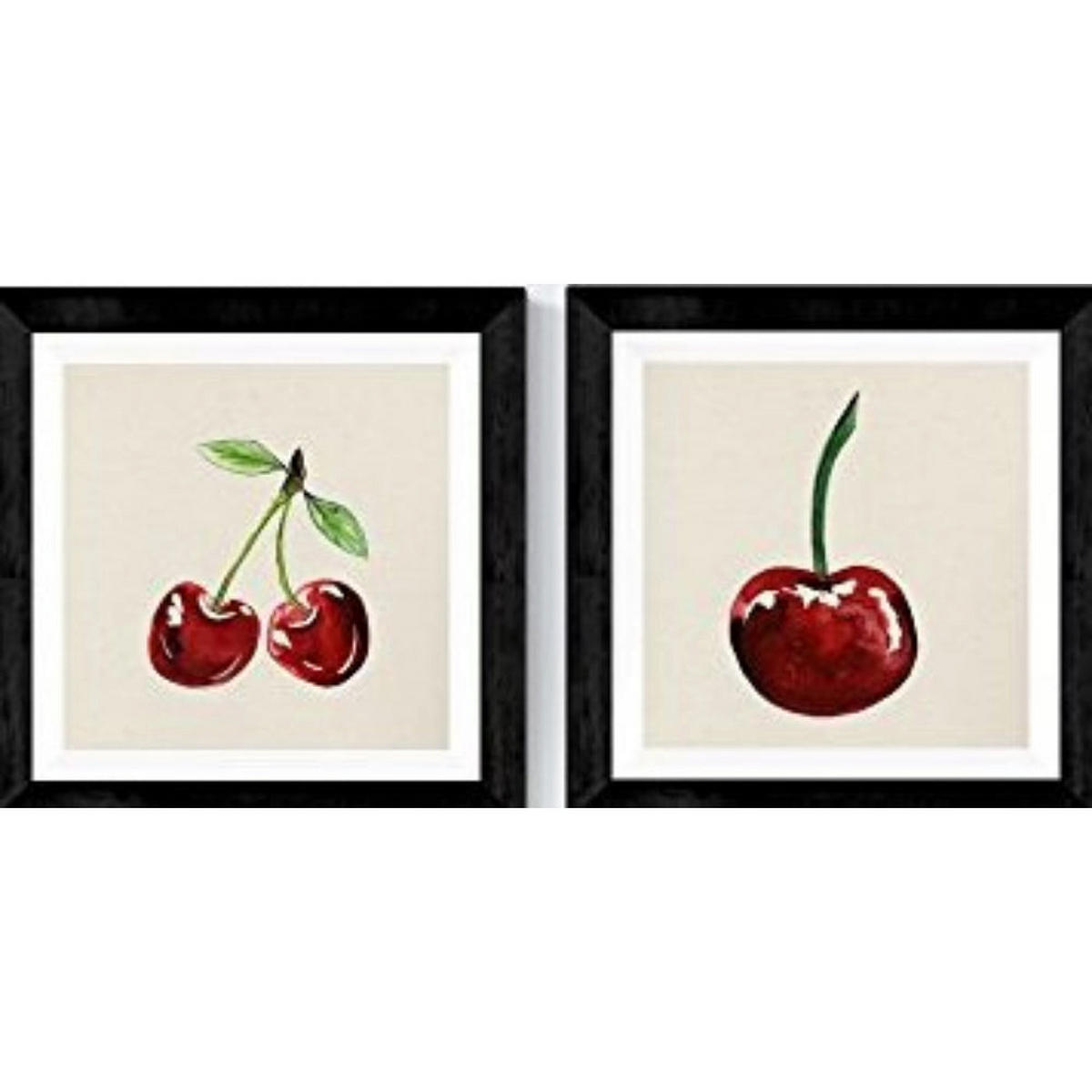 POSTER Set Mit 2 Obst Kinderdeko 20X20cm Rahmenlos - Klar, Papier (20/5/20cm) - Nacnic